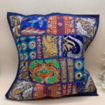 Indigo Blue Cushion Cover Set of 5 (16 x 16 inches) - Image 5