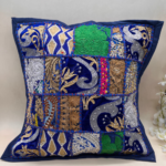 Indigo Blue Cushion Cover Set of 5 (16 x 16 inches) - Image 4