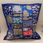 Indigo Blue Cushion Cover Set of 5 (16 x 16 inches) - Image 2