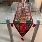 Maroon Table Runner and 6 Mats Set - Image 5