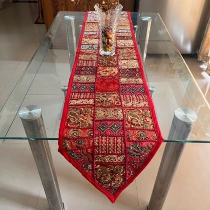 Red V Table Runner