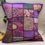 Purple Cushion Cover Set of 5 (16 x 16 inches) - Image 2