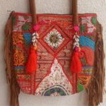 Tote Red Patola Pathik Banjara Bag - Image 3