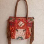 Tote Red Patola Pathik Banjara Bag - Image 4