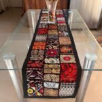 Black Table Runner and 4 Mats Set - Image 4