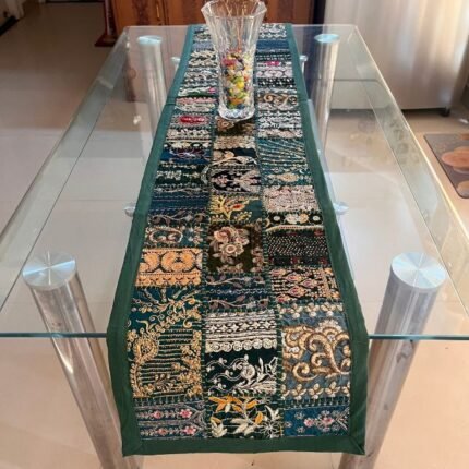 Dark Green Table Runner Medium