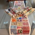 Ivory Table Runner and 6 Mats Set