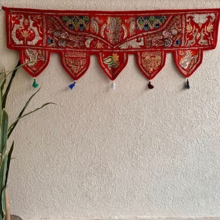 Red Bandhanwar Khambadiya Design Toran