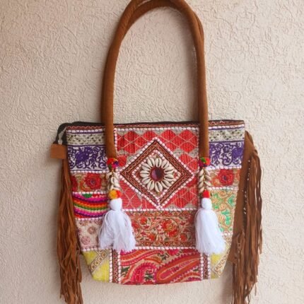 Tote White Banjara Bag