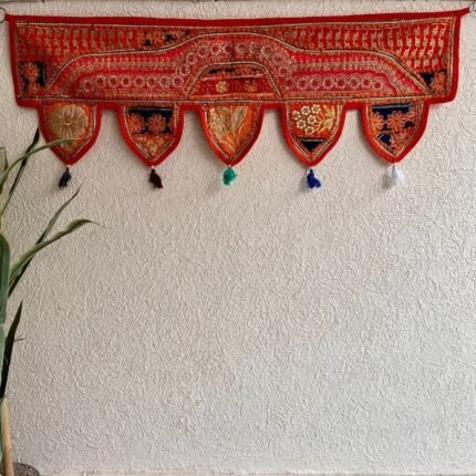 Orange Bandhanwar Khambadiya Design Toran