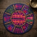 Blue Round Table Mat