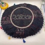 Khambadiya Darbar Daira Round Cushion Cover 22 x 22 Inch