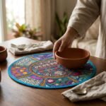 Firozi Round Table Mat - Image 3