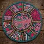 Dark Green Round Table Mat - Image 2