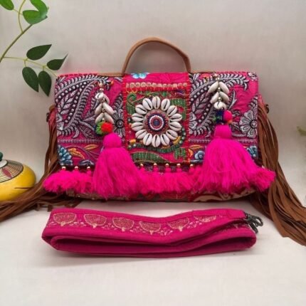 Gulabi Groove Banjara Bag