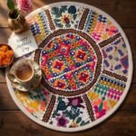 Ivory Round Table Mat