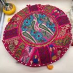 Khambadiya Katha Kalachakra Round Cushion Cover 22 x 22 Inch