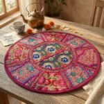 Magenta Round Table Mat - Image 2