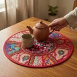Red Round Table Mat - Image 2