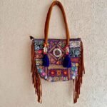 Tote Navy Blue Banjara Bag - Image 3