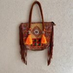 Tote Orange Banjara Bag - Image 3