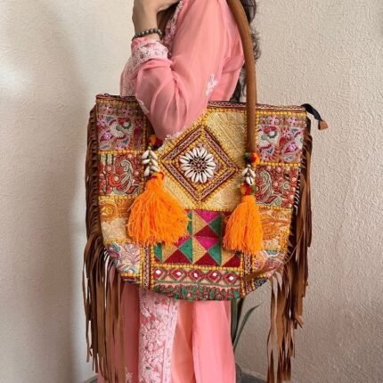 Tote Orange Banjara Bag