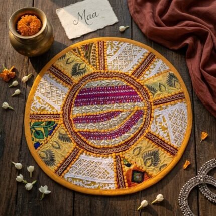 Yellow Round Table Mat