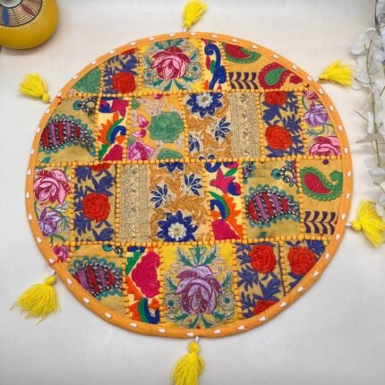 Yellow Round Table Mat