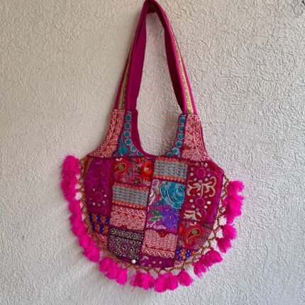 Rangoli Magenta Matka Banjara Bag