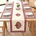 Gulabi Belvatika 7-Piece Dining Table Set (Table Runner and 6 Mats) - Image 2