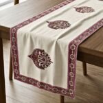 Gulabi Belvatika 7-Piece Dining Table Set (Table Runner and 6 Mats) - Image 4