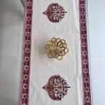 Gulabi Belvatika Table Runner – Pink Vine - Image 4