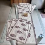 Gulnaar Paisley Dining Collection (Table Runner and 6 Mats) - Image 2