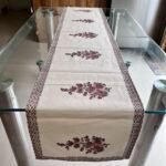 Gulnaar Paisley Heritage Hand Block Printed Cotton Table Runner - Image 2