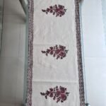 Gulnaar Paisley Heritage Hand Block Printed Cotton Table Runner - Image 3
