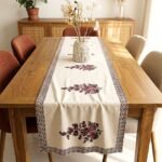 Gulnaar Paisley Heritage Hand Block Printed Cotton Table Runner - Image 2