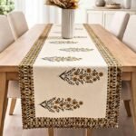 Kesar Bootidar Hand Block Printed Cotton Table Runner - Image 4