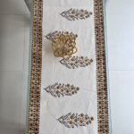 Kesar Bootidar Hand Block Printed Cotton Table Runner - Image 2