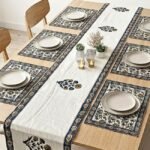 Neel Aangan Jaal 7-Piece Dining Table Set (Table Runner and 6 Mats)