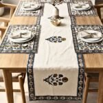 Neel Aangan Jaal 7-Piece Dining Table Set (Table Runner and 6 Mats) - Image 5
