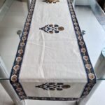 Neel Aangan Hand Block Printed Cotton Table Runner - Image 2