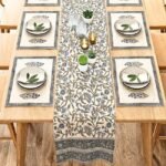 Neel Baagh 7-Piece Dining Table Set (Table Runner and 6 Mats) - Image 2