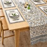 Neel Baagh 7-Piece Dining Table Set (Table Runner and 6 Mats) - Image 3