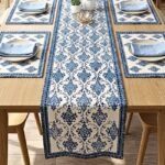 Neel Darbar Buti 7-Piece Dining Table Set (Table Runner and 6 Mats) - Image 3