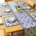Neel Darbar Buti 7-Piece Dining Table Set (Table Runner and 6 Mats) - Image 2