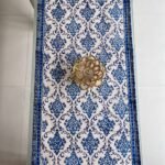 Neel Darbar Buti Hand Block Printed Cotton Table Runner - Image 3