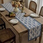 Neel Darbar Buti Hand Block Printed Cotton Table Runner - Image 2