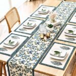 Neelkamal Vatika Dining Set (Table Runner and 6 Mats) - Image 2