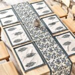 Neelkamal Vatika Dining Set (Table Runner and 6 Mats)