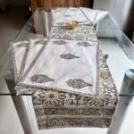 Panna Gulistan 7-Piece Dining Table Set (Table Runner and 6 Mats) - Image 2
